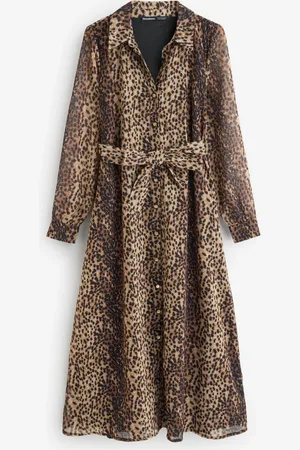 Threadbare Chiffon Belted Maxi Shirt Dress38