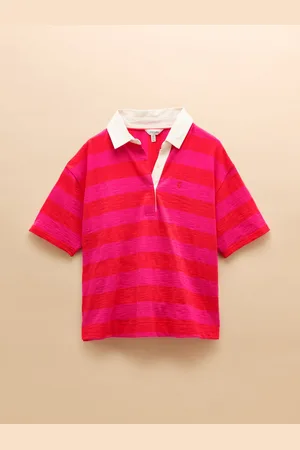 Joules Leighton Short Sleeve Cotton Slub Rugby Top