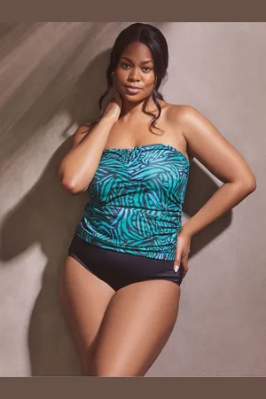 Live Unlimited London Curve Abstract Print Tankini Bottoms50