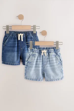 Next Denim Pull On 100% bomuldsshorts 2 -pakke (3mdr.-7år)7480cm