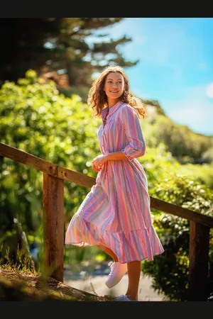 Brakeburn 100% Cotton Pier Midi Dress36