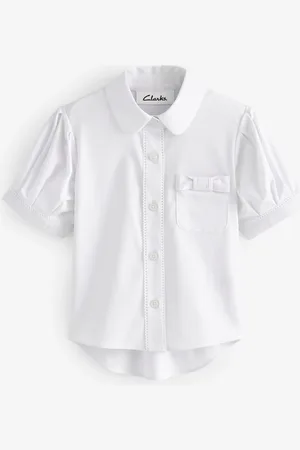 Clarks Girls Bow Short Sleeve Shirt5 år (110cm)