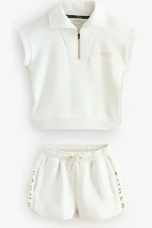 Ted Baker Cream Zip Neck Top and Shorts Set152158cm