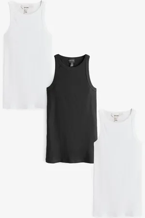River Island Racer 100% Bomuldsveste 3 Pakke36