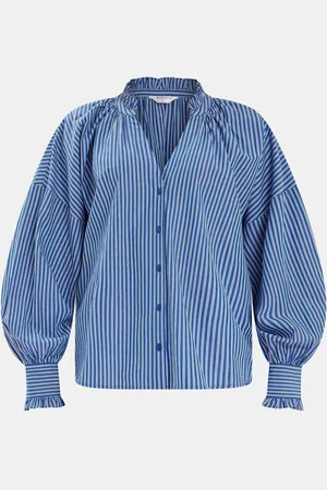 Accessorize Stripe Frill Blouson 100% Cotton Blousesmall