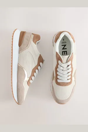 Next Forever Comfort Leather Panel Detail Chunky Lace-Up Joggerseu42