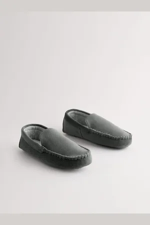 Next Textured Moccasin Slippers