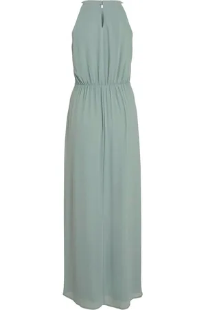 VILA Halterneck Bridesmaid Lace Detail Occasion Maxi Dress40