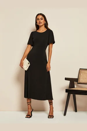 Friends Like These ITY Flutter Short Sleeve Midi Dress40