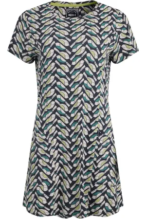 Weird Fish Sidra Eco Printed Jersey Slub 100% Organic Cotton Tunic38