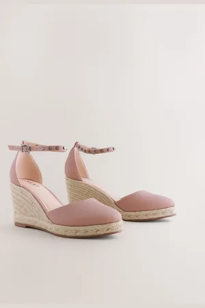Next Forever Comfort Rund Toe Espadrille Stud Detail Kilehæleeu41