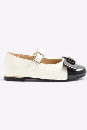 River Island Girls Mono Bow Ballet Shoesuk4eu205