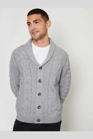Threadbare Kabelstrik Sjal Krave Cardigan Med UldM