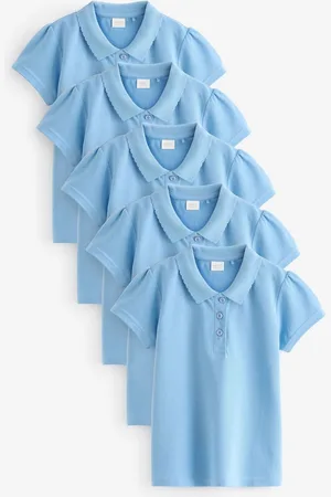 Next 100% Bomuld Kortærmet Polo Shirts 5 Pakke (3-16år)6 år (116cm)