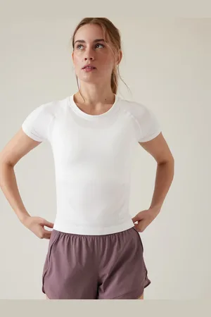 Athleta Kortærmet Rund hals Sømløs T-shirtS
