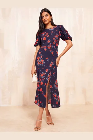Friends Like These Ruched Short Sleeve Midi Dress40