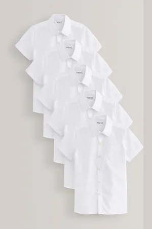 Next 5 Pack Short Sleeve School Shirts (3-17yrs)4 år (104cm)