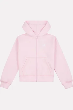 New Balance Small Girls Brush Back Logo Zip Hoodie9 - 10 år (134 - 140cm)