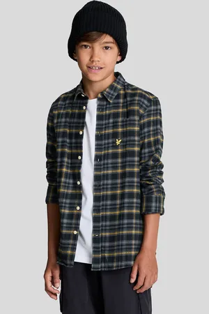 Lyle & Scott 100% Bomuld Tartan Ternet Drenge Skjorter14 - 15 år (164 - 170cm)