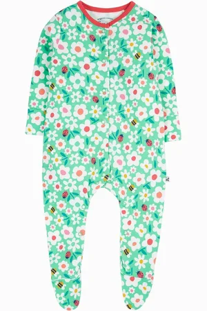 Frugi Baby Green Lovely 100% Cotton Babygrow Clothing7480cm