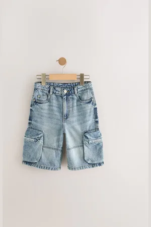 Next Long Line Cargo Jort 100% Cotton Shorts (3-16yrs)98104cm