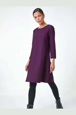 Roman Textured A-Line Stretch Dress44