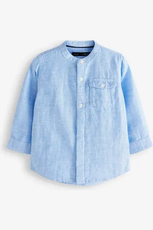 Next Grandad Collar Hør Mix-skjorte (3mdr.-7år)2 - 3 år (92 - 98cm)