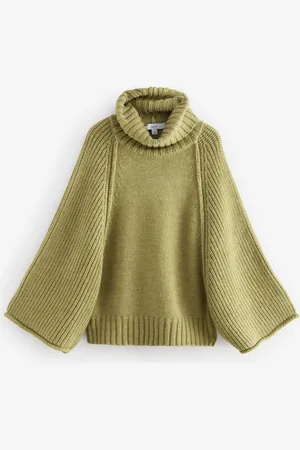 Next Roll Neck Knitted PonchoS