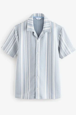 Next Tekstureret Stribet Jersey Skjorter4X-Large