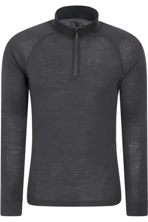 Mountain Warehouse Mens Merino II Quarter Zip Thermal TopS