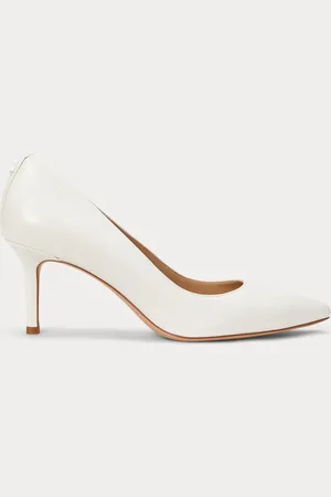 Ralph Lauren Lanette Leather Heel Court Shoe