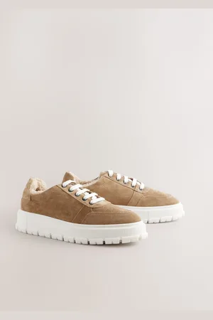 Next Forever Comfort Borg Lined Chunky Lace-Up Trainers