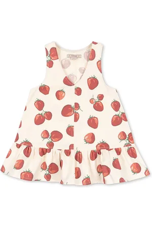 Konges Sløjd 100% Organic Cotton Fen Heart Print Sleeveless Dress134140cm