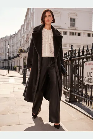 Love & Roses Longline Faux Fur Coat44