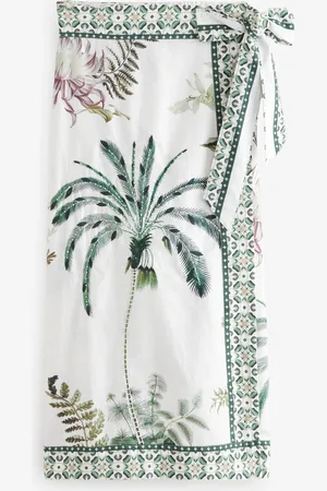 Next 100% Cotton Wrap Midi Skirt34