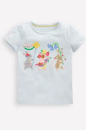Boden 100% Bomuld Pufærme Appliqué T-shirt98104cm
