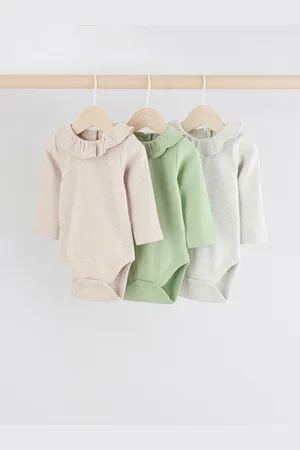 Next Baby Langærmet 100% Bomuld Sparkedragt 3 Pakke6 - 9 måneder (68 - 74cm)