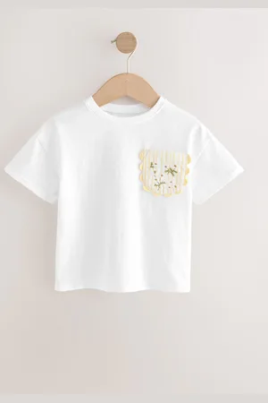 Next 100% Cotton Short Sleeve Embroidered Pocket T-Shirt (3mths-7yrs)9298cm