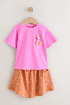 Next 100% Cotton T-Shirt and Skirt Set (3mths-7yrs)8692cm