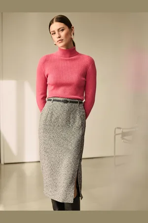 Next Boucle Mono Textured Pencil Skirt38