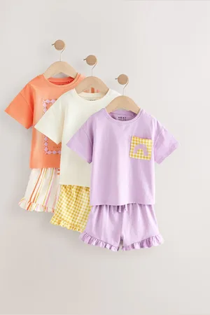 Next Top and Shorts Set 3 Pack (3mths-7yrs)4 - 5 år (104 - 110cm)
