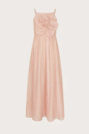 Monsoon Nola 3D Flower Print Organza Prom Dress9 år (134cm)