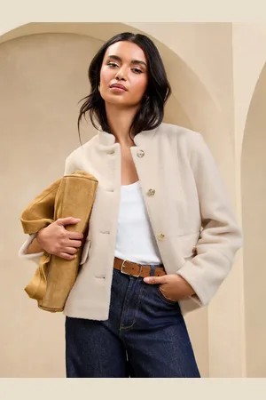Lipsy London Børstet Textured Short Swing Bomber Jakke44