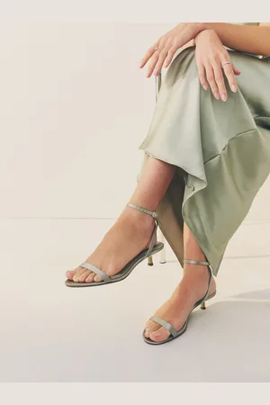 Next Forever Comfort Bridesmaid Round Toe Low Heel Simple Sandalseu37