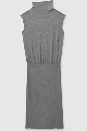 Reiss Hester Knitted Wool-Cashmere Blouson Top Midi DressS