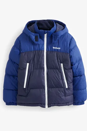 Timberland 2 Tone Logo Hooded Puffer Coat14 år (164cm)