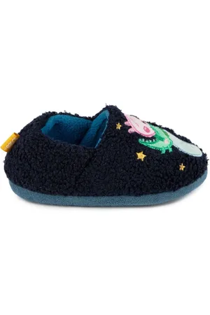 Totes Childrens George Pig Winter Slippers5-6