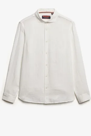 Superdry Oversized Embroidered Vacation 100% Linen Shirtlarge