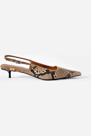 mint&berry Lol Snake Print Kitten Heelseu41