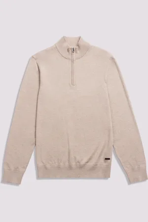 Duchamp Quarter Zip Højhalset Sort TrøjeS